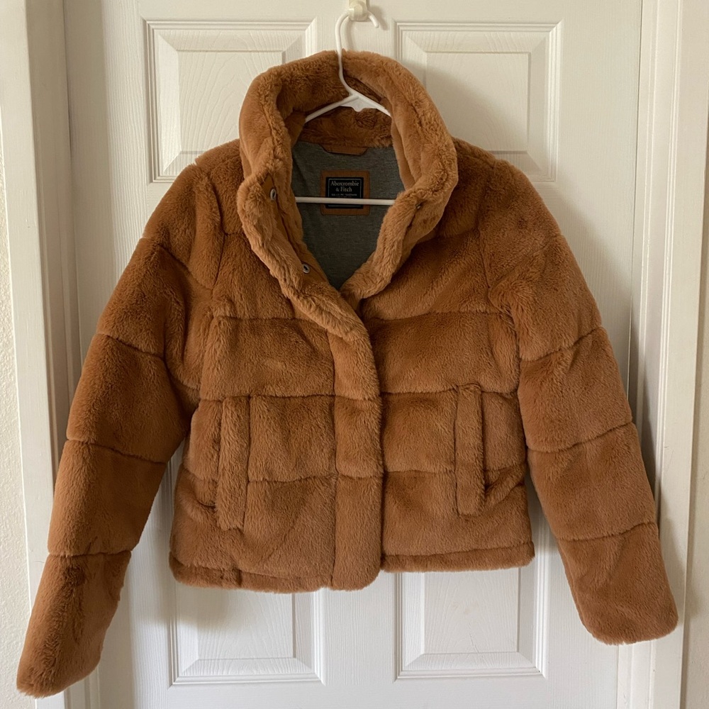 Brown Faux Fur Jacket